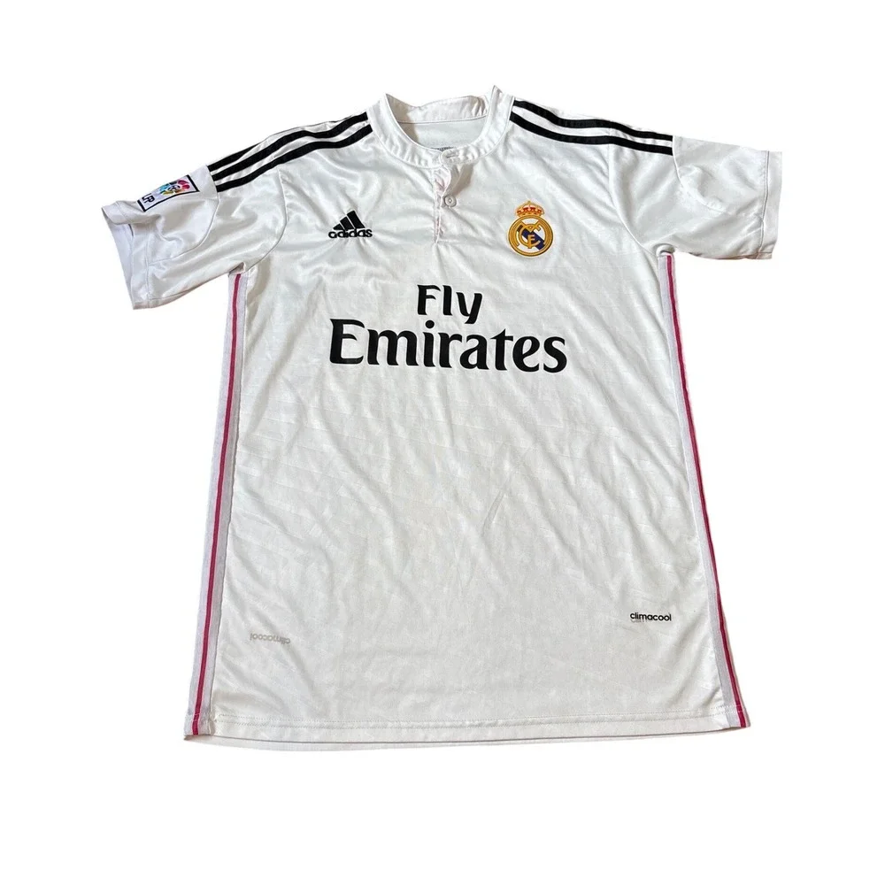 Adidas Real Madrid Jersey Mens White‎ Ronaldo 7 2014-15 Home Kit SIZE M